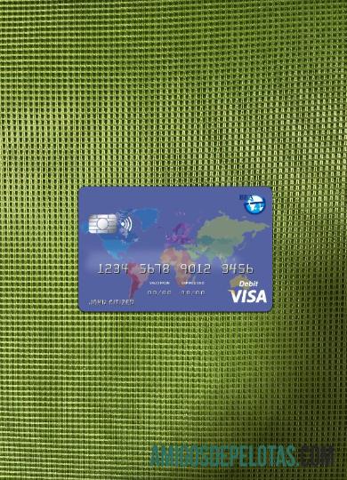 Argélia Banco Externo da Argélia Visa Card Photolook Front modelo